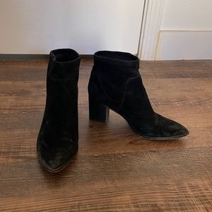 Black Velvet Booties